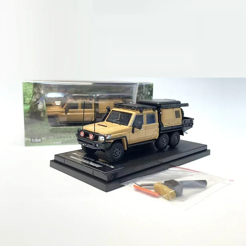 Autobots 1:64 Modell auto lc79 Doppelkabine 6x6 Offroad-Umrüstung Fahrzeug anzeige