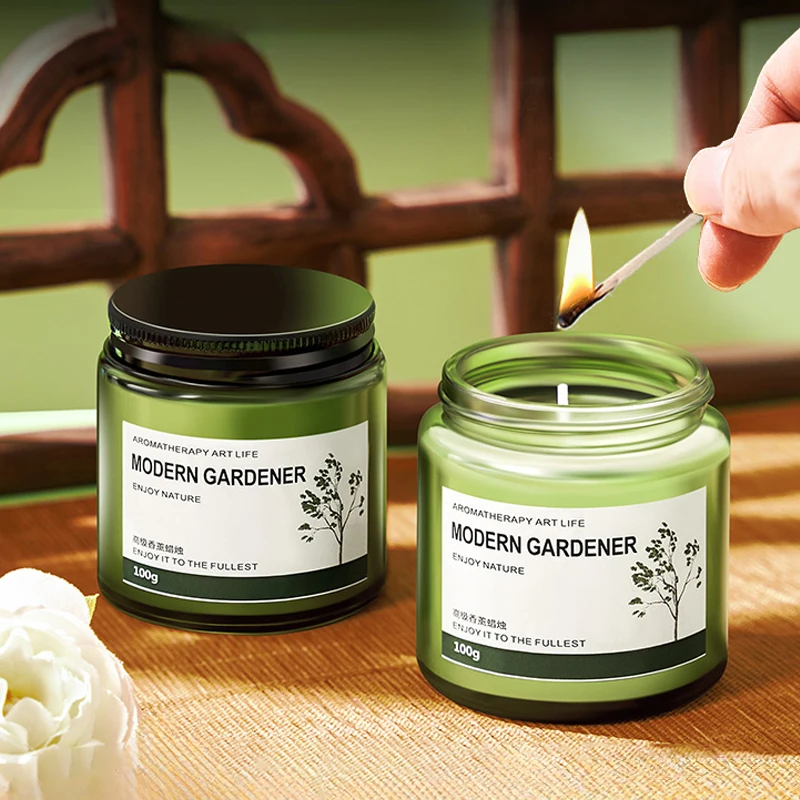 

Чайная ароматическая свеча, подарок для дома, спальни, долговечный аромат, расширительное растение, свеча для ароматерапии, сделай сам, сувенир, очистка воздуха