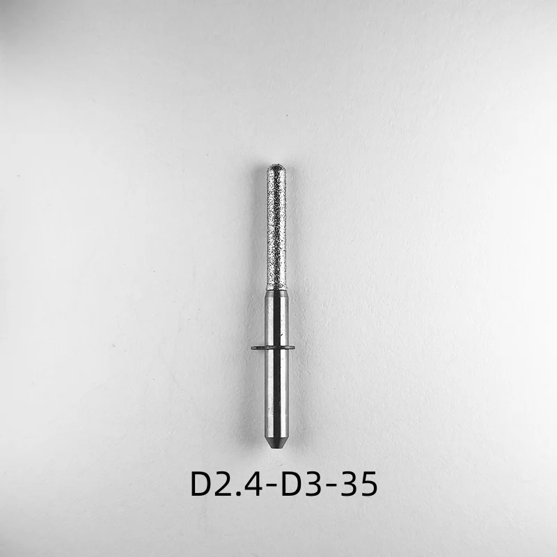 VHF Dental Milling Burs for Dental Lithium Disilicate Grinding 1pcs Drill Coating D3-35-D0.6/1.0/2.4mm Dental Lab Grinding Drill