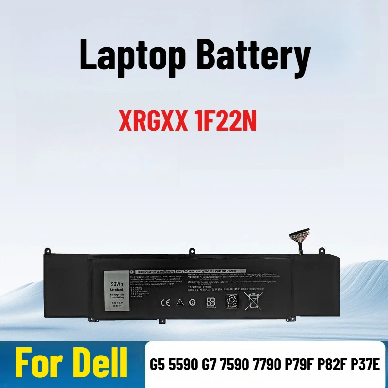 

Аккумулятор для ноутбуков Dell G5 5590, G7 7590, 7790, P79F, P82F, P37E, XRGXX, 1F22N