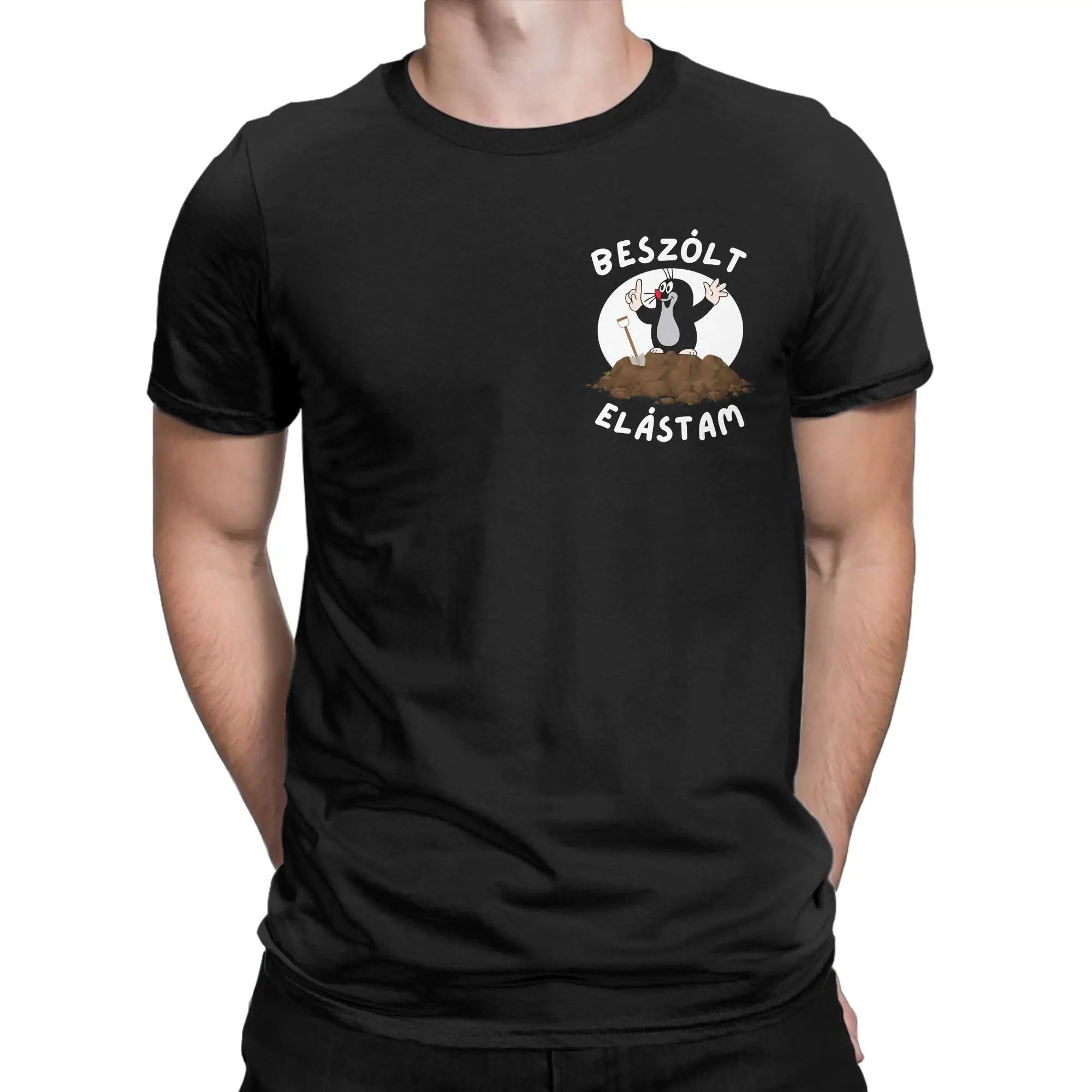Czech Cartoon Krtek Mole Men T Shirt  Funny Tees Short Sleeve Round Collar T-Shirt Pure Cotton Summer Clothing