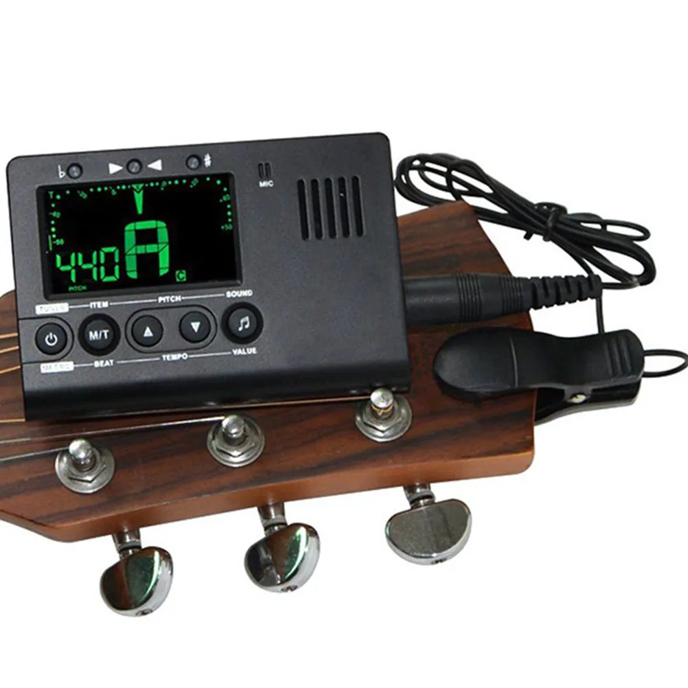 

Guitar Ukulele Violin Universal Tuner LCD Display Multi-Use Simple Plastic Musical Parts Tool Suitable for Guitar Bass Violin