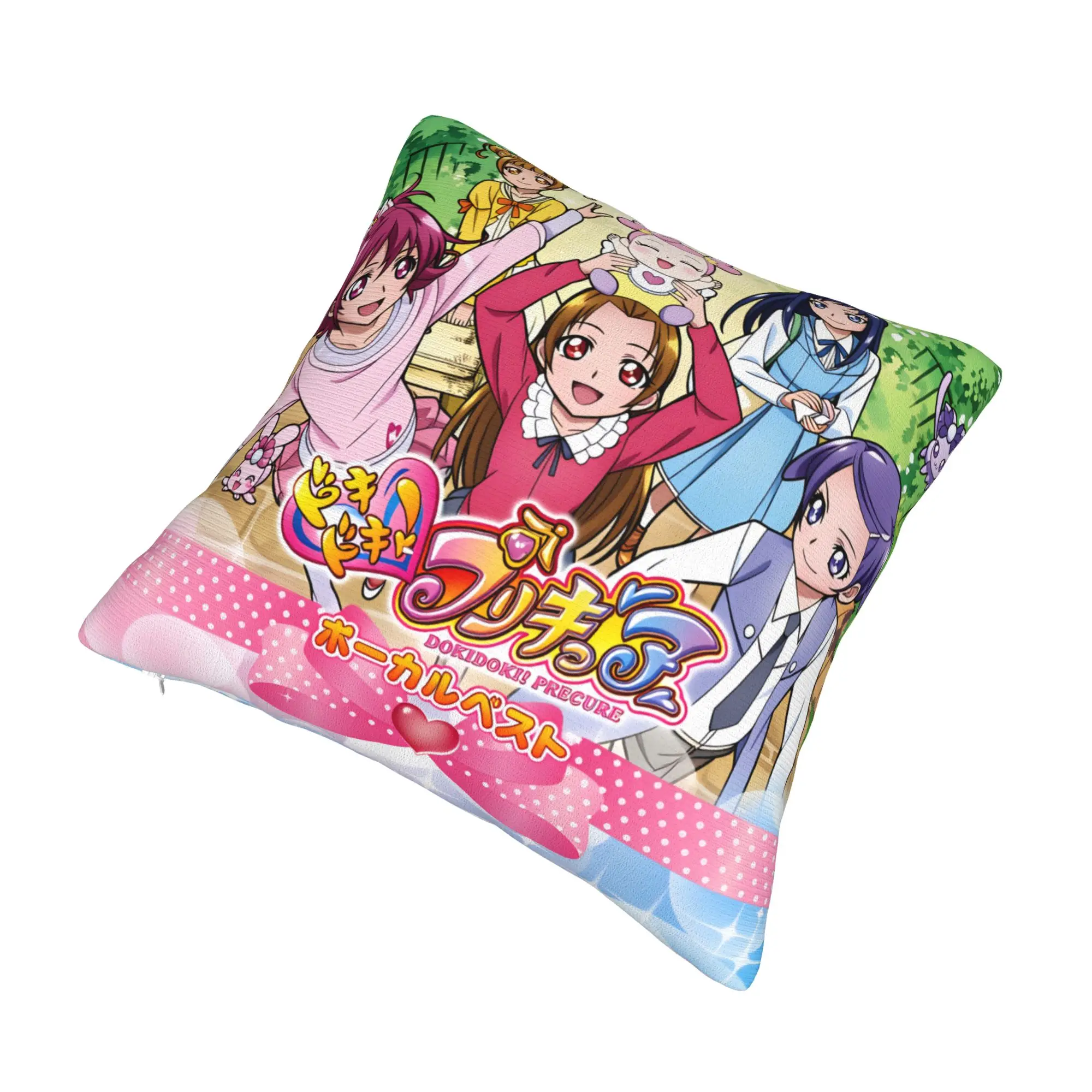 Yotsuba Alice Pretty Cure Aida Mana Pillow Covers Decor Home Hishikawa Rikka Modern Cushion Cover Square Pillowcase