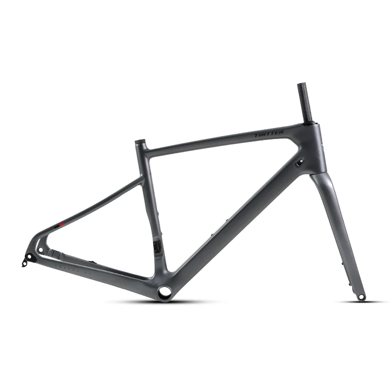 TWITTER Gravel V1 Bicycle Frame Carbon Bike Frame 700C Disc Brake Bike Frame For Adult