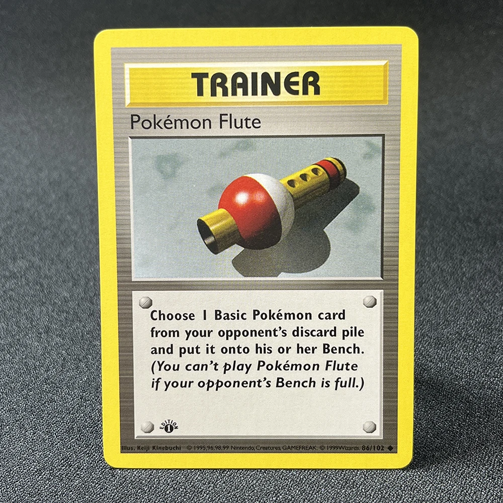 Pokémon Base Set PTCG Single Card Trainer Item Pokédex Super Energy Removal Board Game Card Classic Game Collection PROXY Card