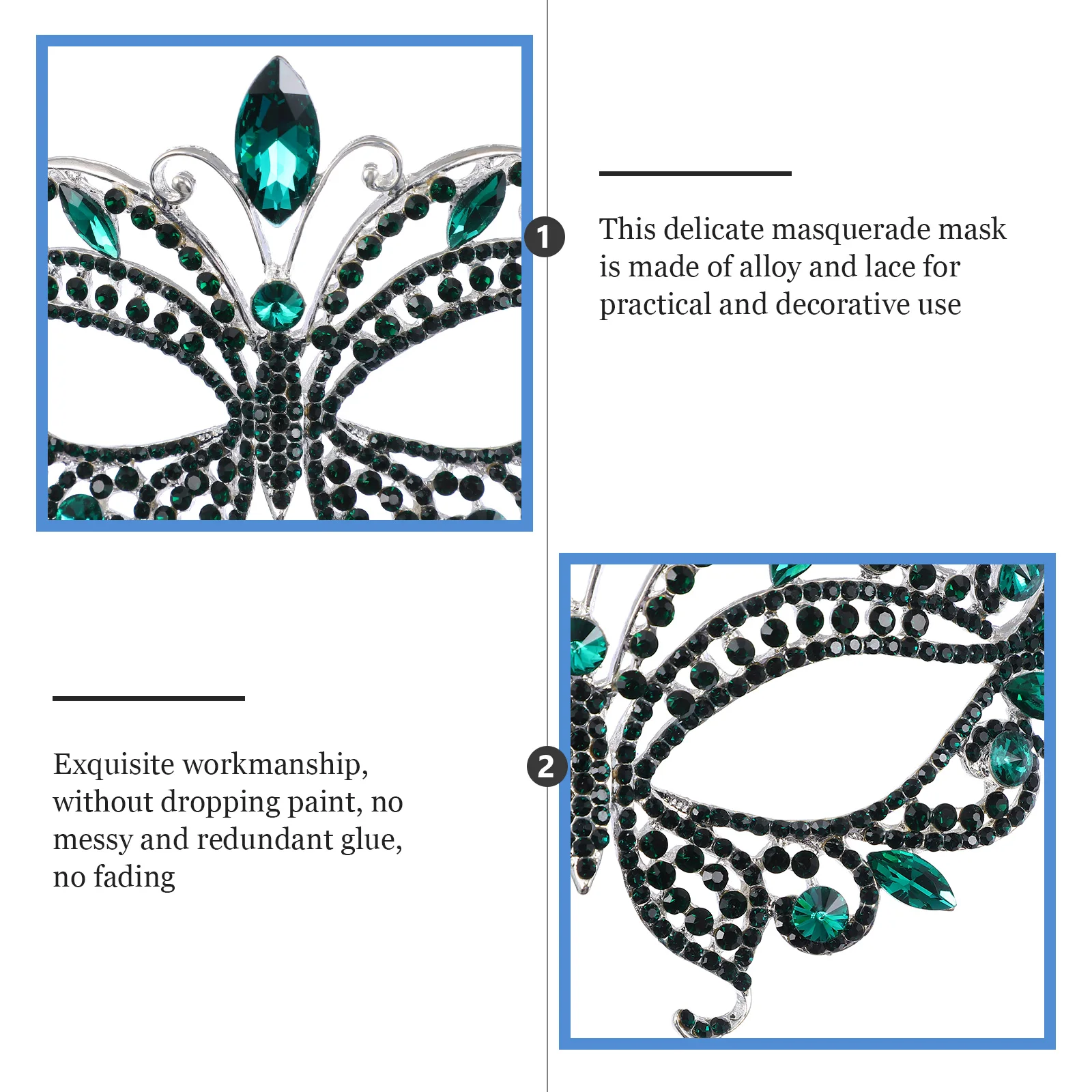 

Lace Masquerade Mask Ribbon Face Cover Multicolor Women Party Costume Halloween Bridal Dance Fashion Show Lightweight