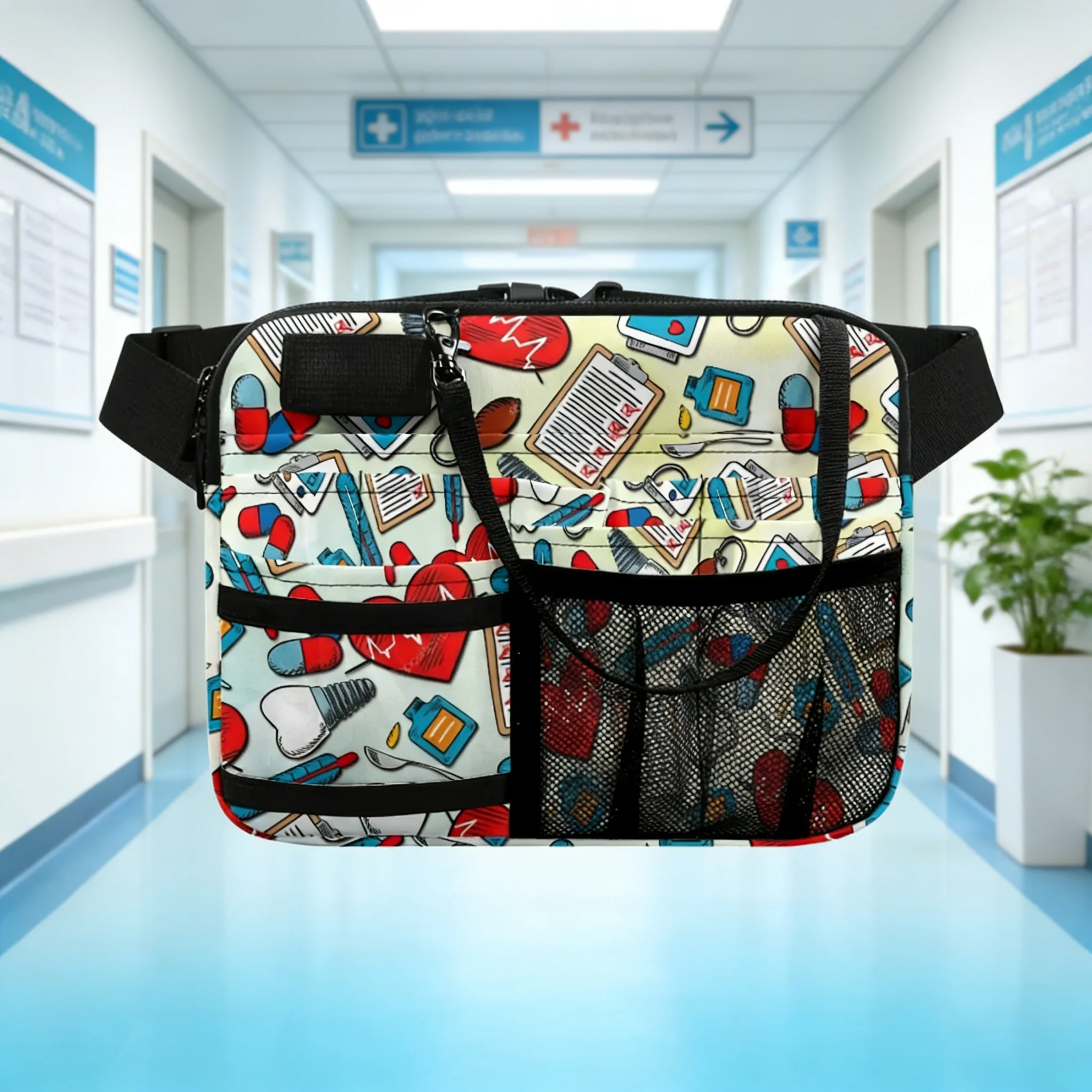 Cartoon Medical Fanny Pack - alternate angle