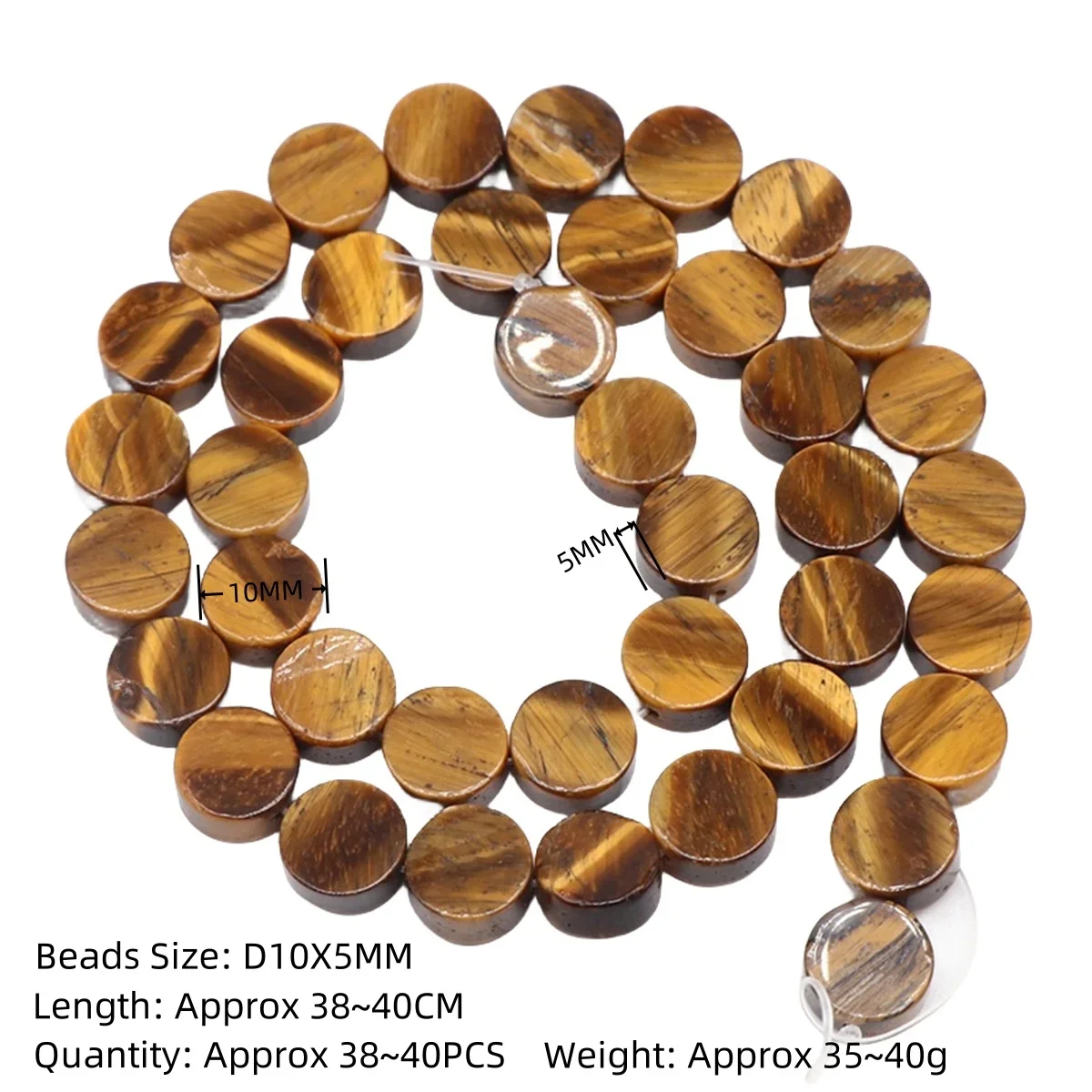 Natural Crystal Gemstone Round Sliced Bracelet for men women girl boy in A String A Must-have Accessory for Fashion Influencers