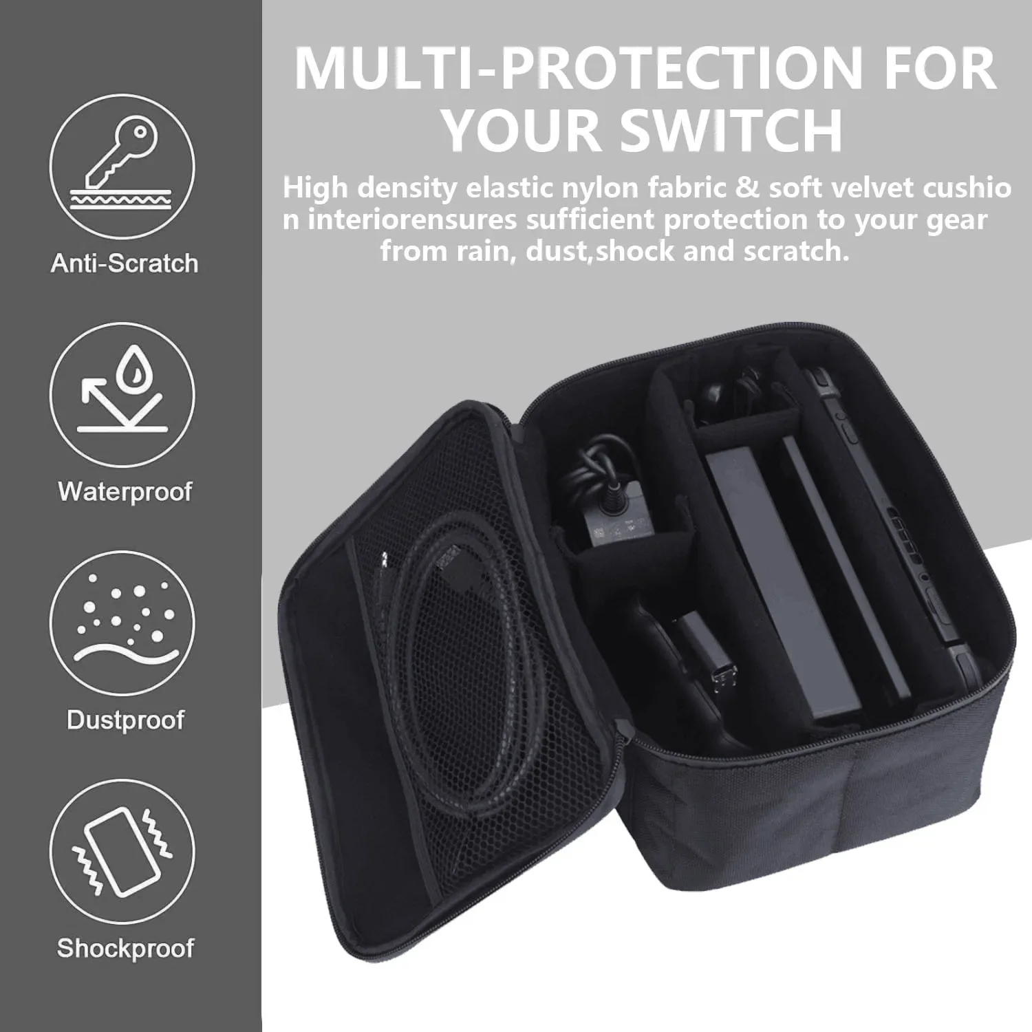 Duża torba do przechowywania dla Nintendo Switch 2 2025 podróżna torba ochronna do Switch2 gra odporna na zarysowania NS2 akcesoria