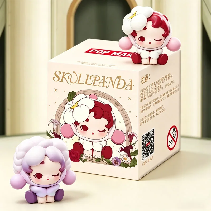 POP MART POP BEAN SKULLPANDA Petals In Four Acts Series Caja Sorpresa Misteriosa Figura de Acción Coleccionable para el Hogar/Escritorio