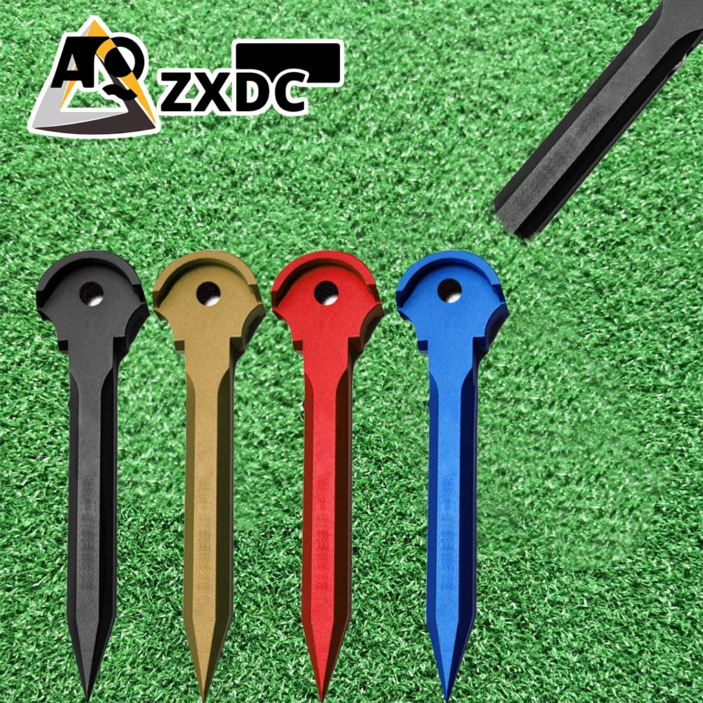 

Garden lawn fixing nails, awning tent fixing device, aluminum alloy material, humanized design, four colors