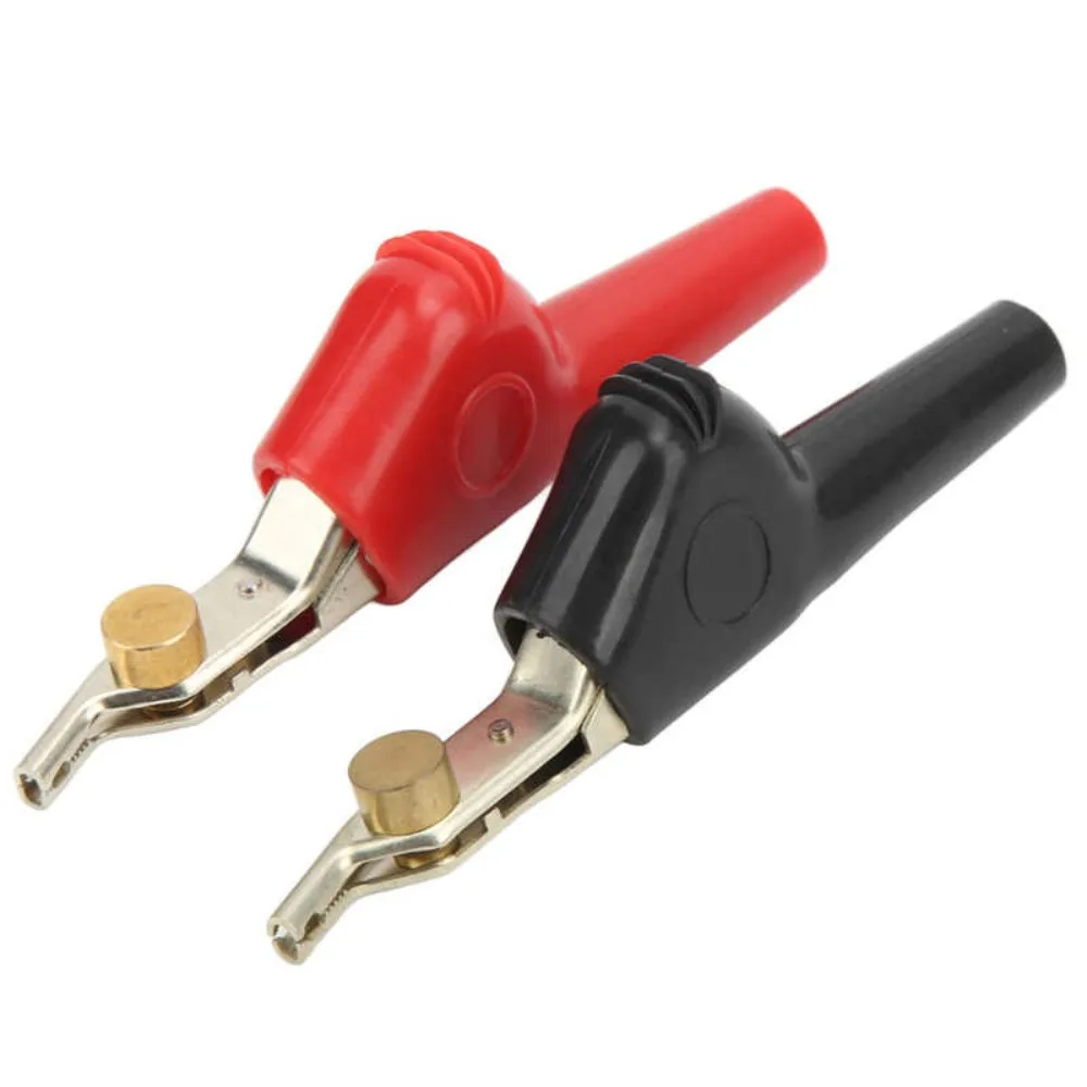 Car Repair Inspection Test Clips Testing Clamps Wire Crocodile Clip Corrosion Resistant For Electrical Projects For Automobile