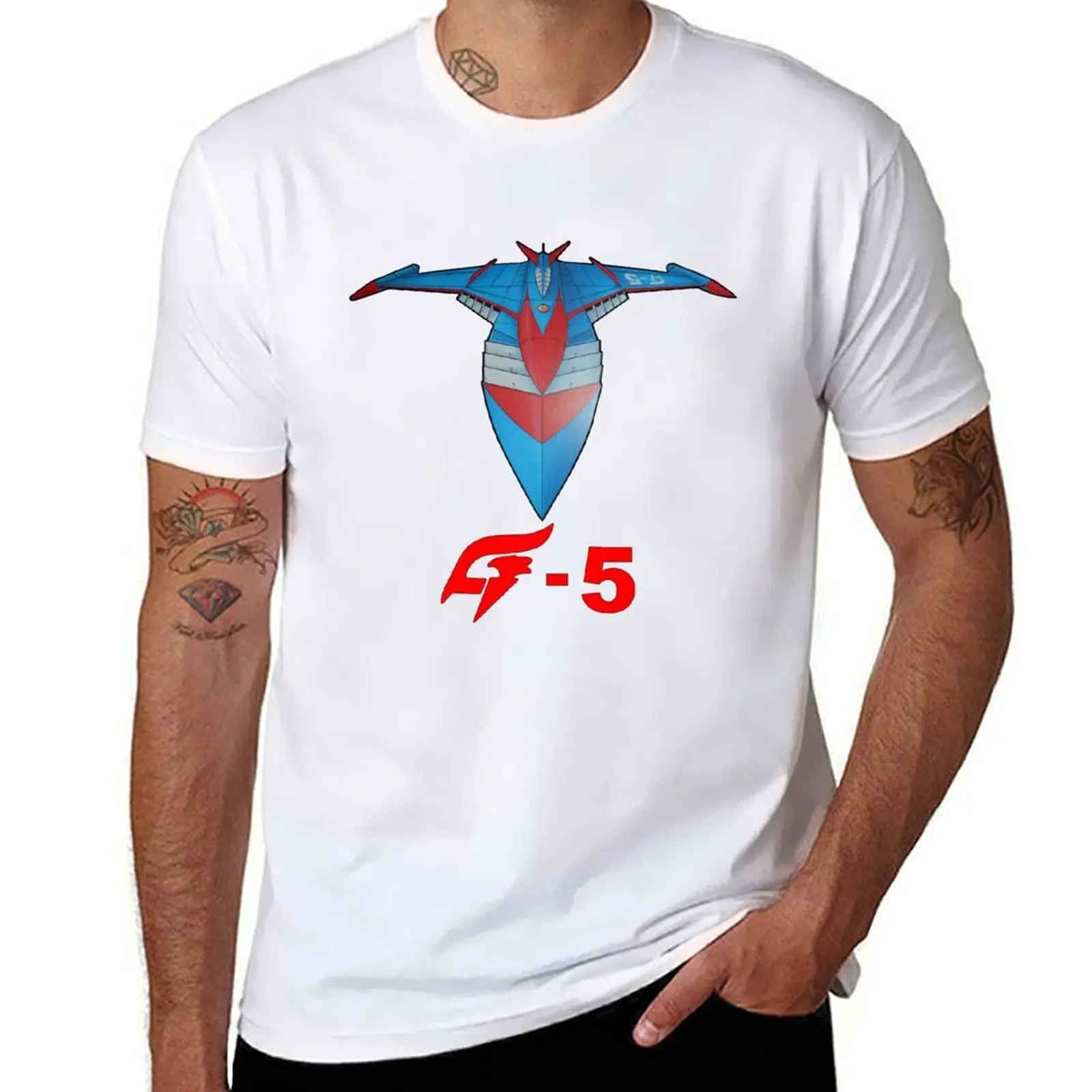

Battle of the Planets & Gatchaman God Phoenix G-5 T-Shirt t shirt man cotton t shirts for man cotton T-Shirt