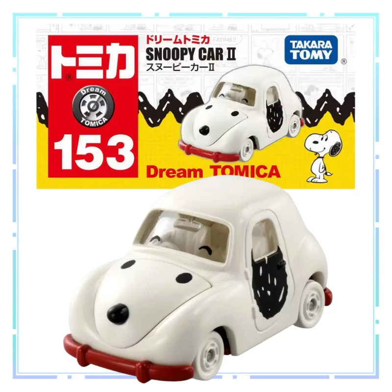 

TOMY Snoopy 50th Anniversary Pilot's Edition Alloy Car Cartoon Ornament TOMICA Model Simulation Collection Vehicle Gift Toys