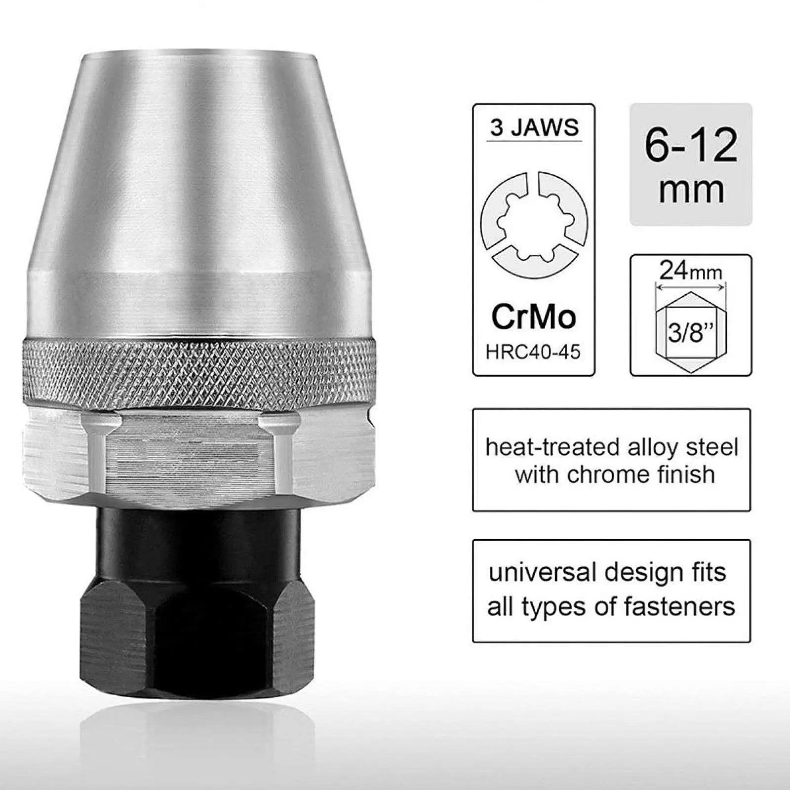 Bolt and Stud Extractor 3/8 Inchdrive Stud Remover for Fastening Screws