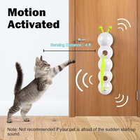 Caterpillar Interactive Cat Toy Motion Activated Cat Toy with Tail Rechargeable Automatic Cat Toy for Indoor Cats
