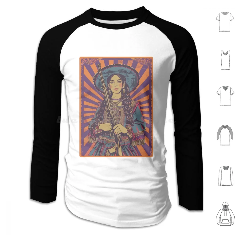 Cultural Watchkeeper Hoodie cotton Long Sleeve Vintage Cultural Attire Traditional Rifle Art Historical Fashion