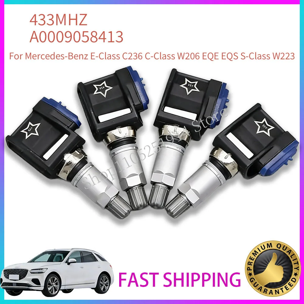 

TPMS Sensor A0009058413 For Mercedes-Benz E-Class C236 C-Class W206 EQE EQS S-Class W223 Tire Pressure Sensor TPMS Sensor 433MHZ