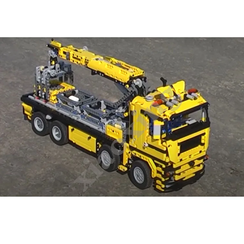 Large Crane Truck MOC-5709 Classic Mechanical Truck 2284 Pieces Suitable for 42009 Mobile Crane MK Building Blocks Kids Toy Gift