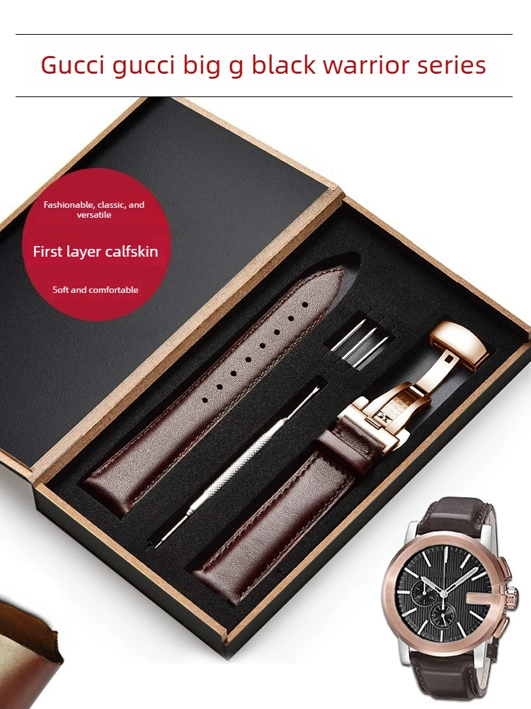 Watch with Genuine Leather for Men and Women for GUCCI Gucci Series Darth Vader YA101203 YA101202 Big G