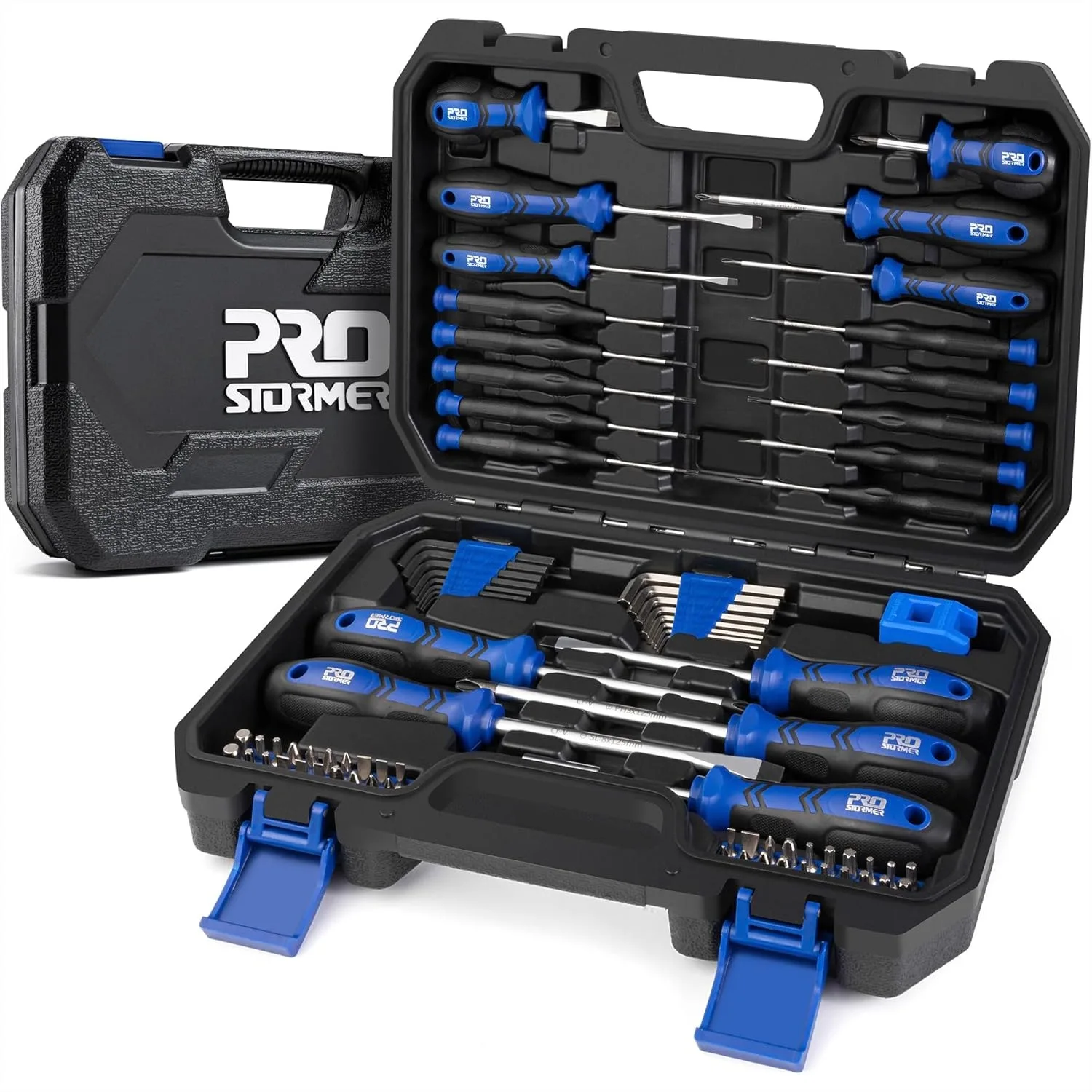 

79-Piece Magnetic Screwdriver Set, Multi-Purpose Slotted/Phillips Kit with Precision Tools and Hex Keys for DIY Repair