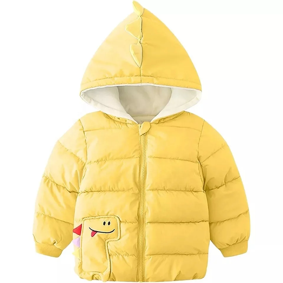 Chaqueta de plumón de invierno para niños y niñas, Parka de lana gruesa de piel suave cálida, abrigo cortavientos con capucha para niños