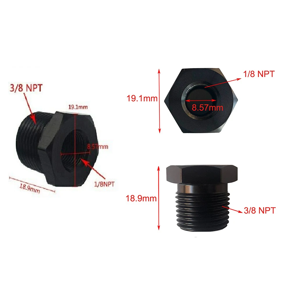 BAOLUN   Coolant Temp Sensor Adaptor Fitting For Civic Integra K-swap K20 K24 3/8-1/8NPT