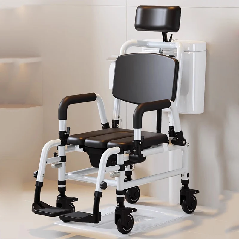 For Telescopic Folding Bathroom Chair Disabled Metal Bedroom Designer Stool Elderly Wheels Medical Cabeceros Postmodern Furnitur