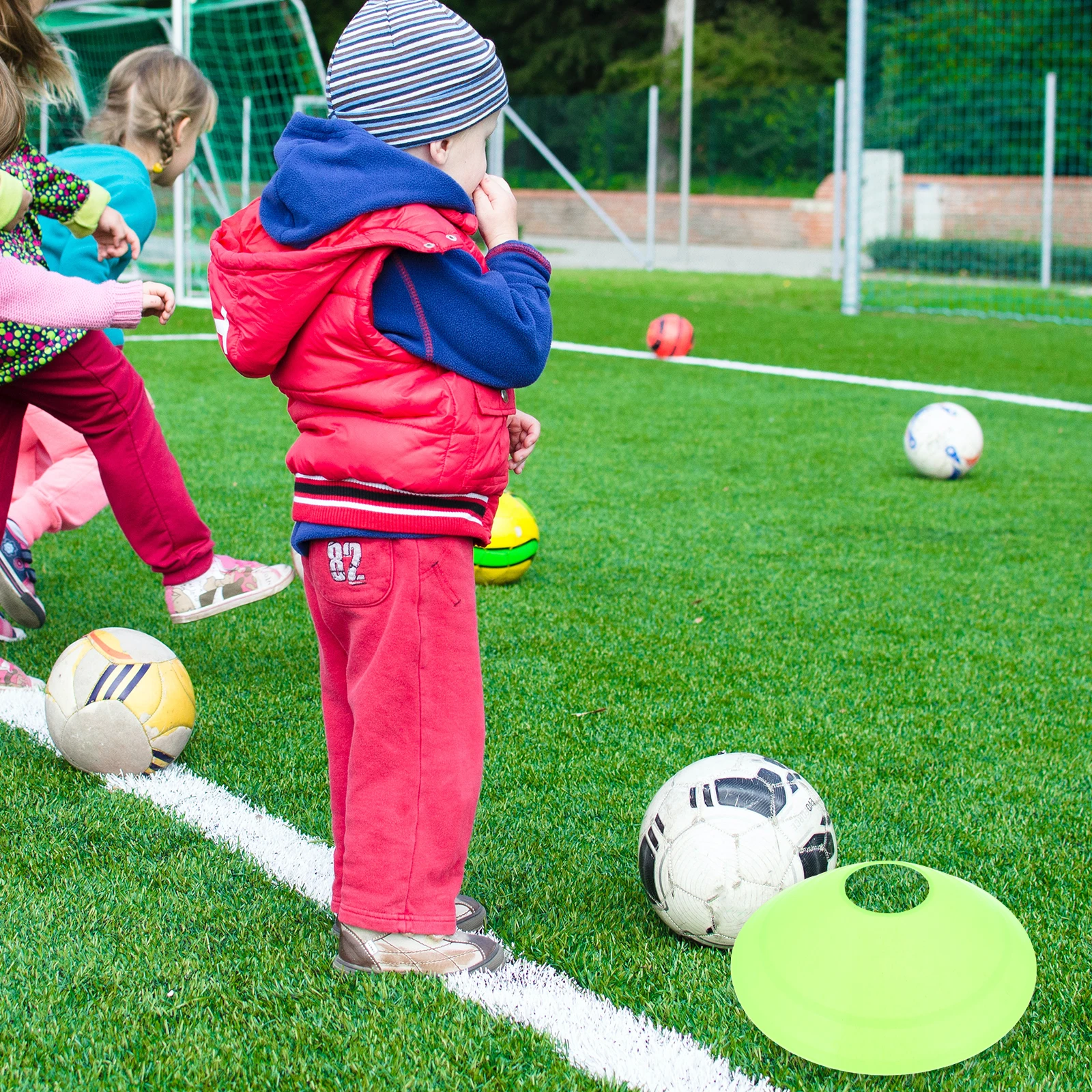 

14 Pcs Portable Disc Sign Disk Pe Soccer Agility Training Equipment