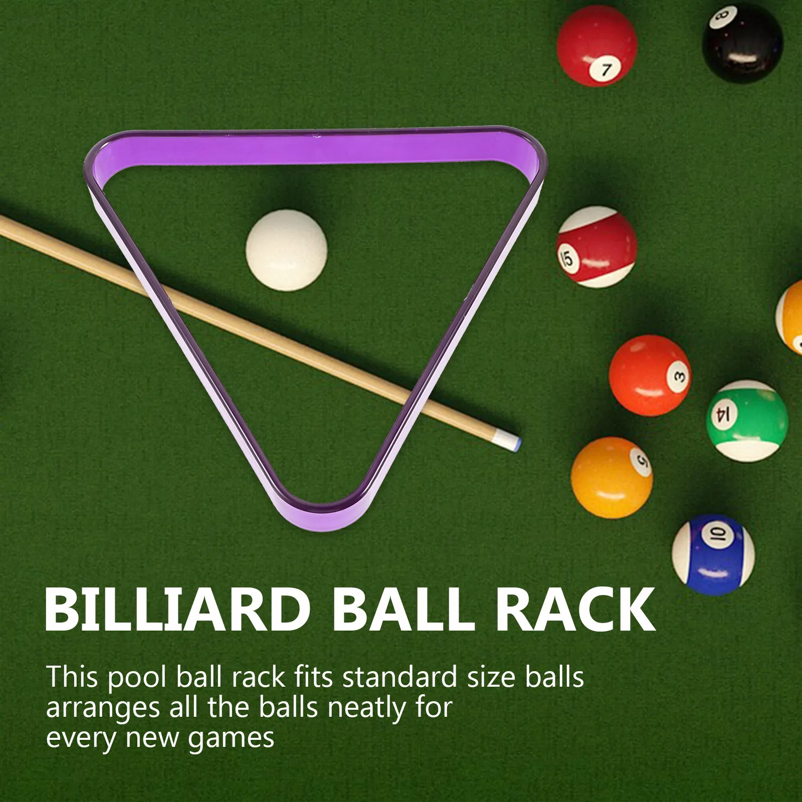 

Plastic Billiard Triangle Rack For Pool Table Accessories Sturdy Pc Material Design Home Room Club Use Triangle