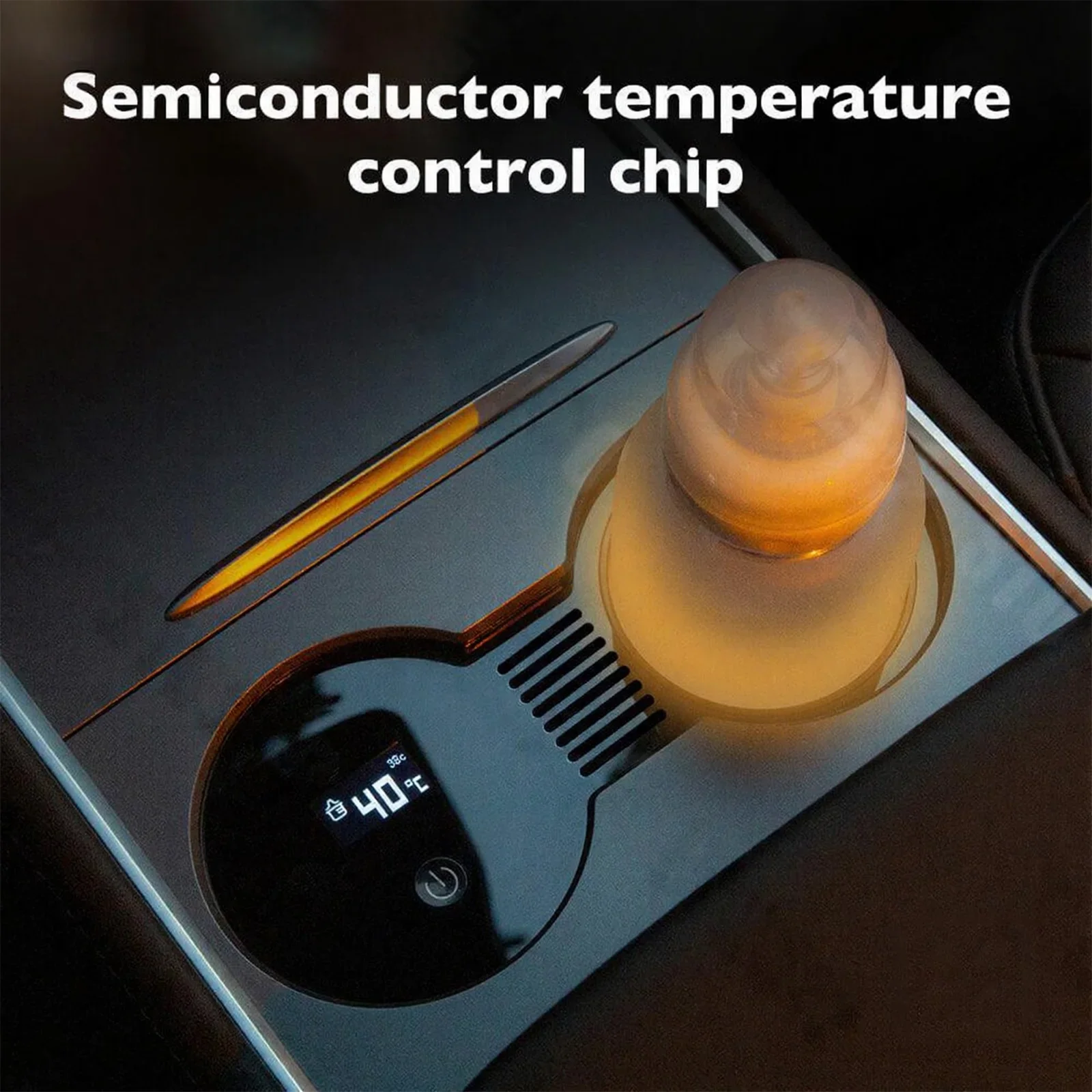 TSLAccessories 2 en 1 portavasos de coche más cálido para Tesla modelo 3 Y pantalla táctil taza de coche inteligente portavasos de calefacción accesorios de coche