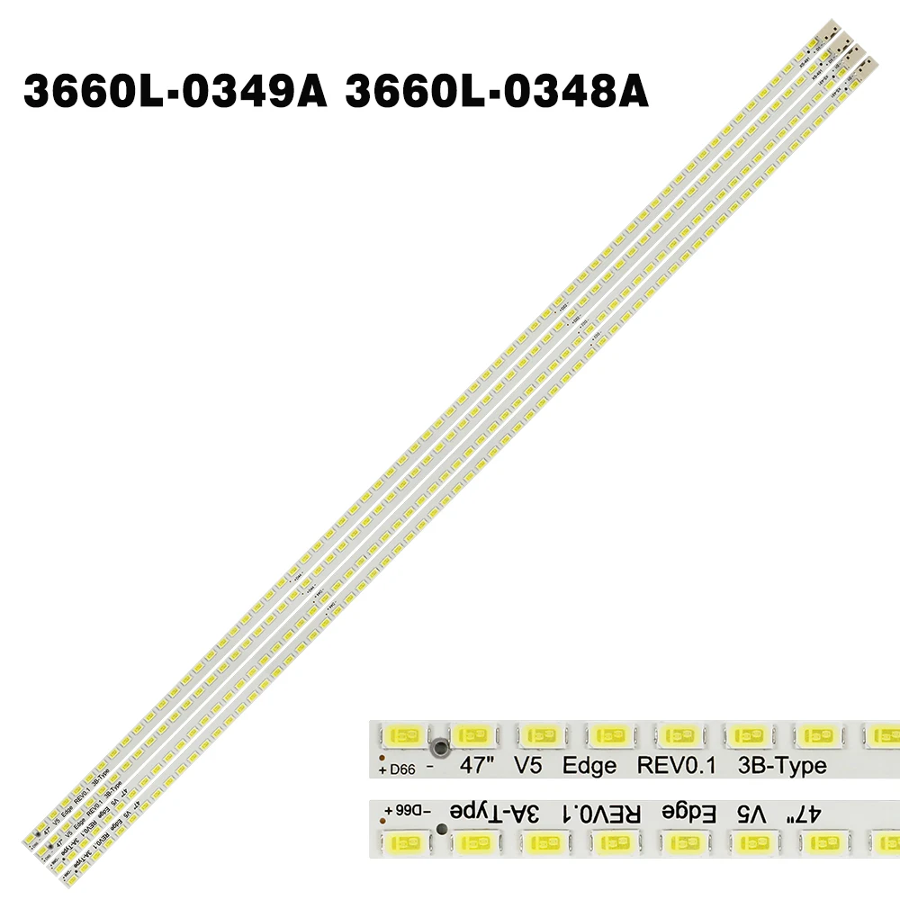 

LED Backlight strip 66 lamp For LG 47" V5 Edge REV 47LE5300 3660L-0349A 0348A 0348B 6920L-0089B 0089A LC470EUH LC470EUN 47LX6900