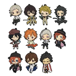 Bungo Stray Dogs Anime Dazai Osamu Nakahara Chuuya Chuya Ranpo rubber Keychain