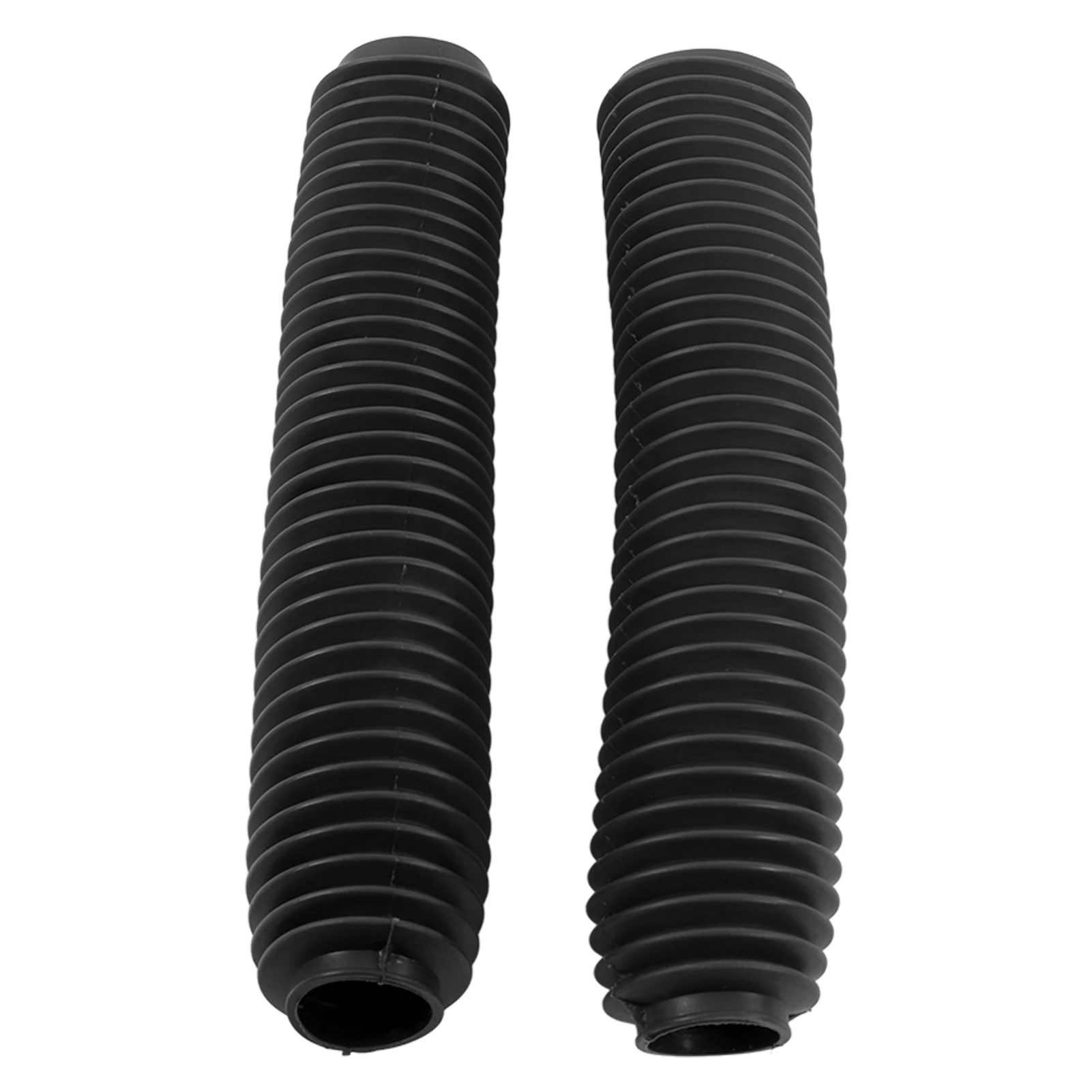 2pcs Pair Motorcycle Front Fork Shock Boots Dust Cover Replacement for SUZUKI RM125 DR250 DRZ400 400Black