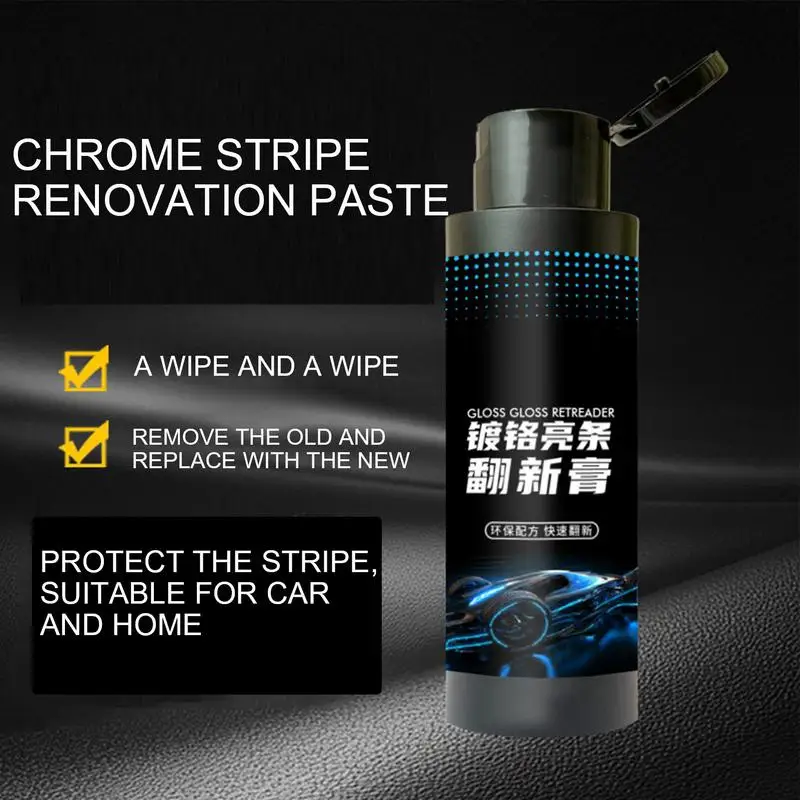 Chrome Polish For Car Metal Polishing Liquid 100ml Metal Repair Protectant Oxidation Remover Car Detailing Supplies For Trucks