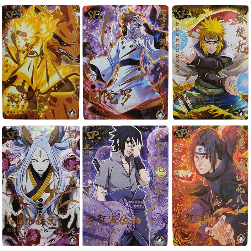 

Naruto Namikaze Minato Haruno Sakura Ootutuki Kaguya Sp Cards Anime Figure Bronzing Game Collection Card Toy Birthday Gift