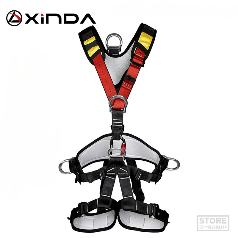 

XINDA Professional Rock Climbing Harnesses Full Body Safety Belt Anti Fall Removable Gear Altitude Protection Equipment