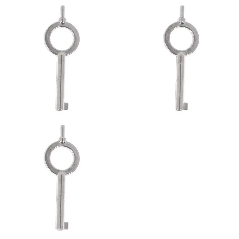 

3X American Style Universal Flat Key Blank, Special Key Handcuff Lock Key, Aluminum Alloy Keychain