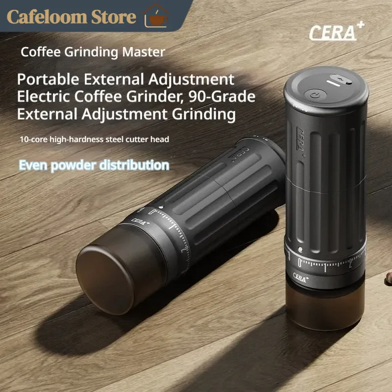 CERA CGE03 Portable Wireless Electric Coffee Grinder Adjustable Coffee Bean Grinder For Home Outdoor Espresso Americano Use