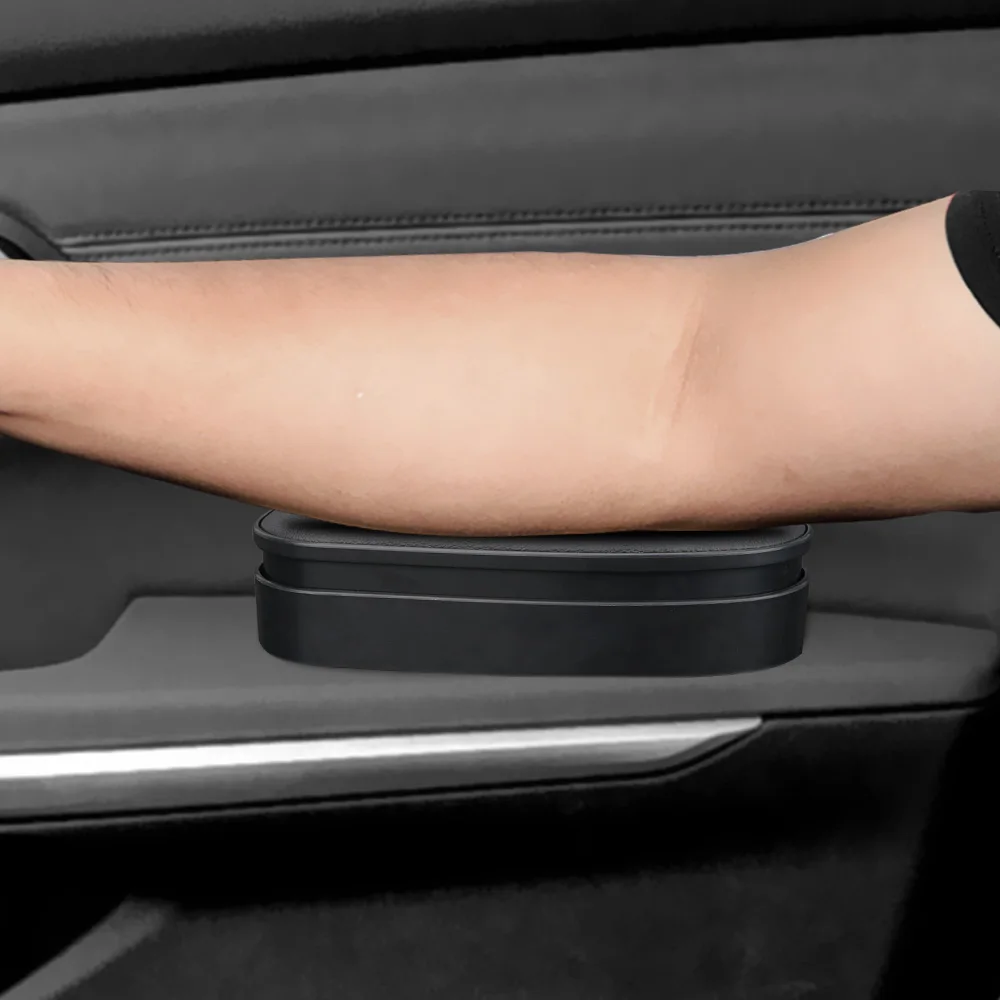 Anti Slip Mat Anti-fatigue Self-adhesive Car Armrest Box Storage Case Hand Elbow Support Adjustable Height Auto Decorations