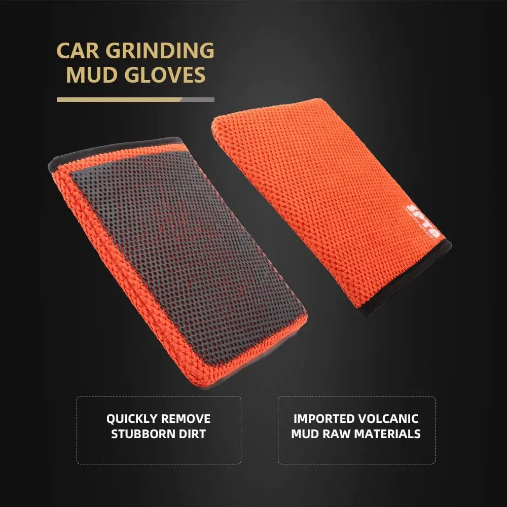 1PC SPTA Magic Clay Bar Mitt Microfiber Washing Gloves Car Cleaning Tools Towel Detailing Cloth Eraser