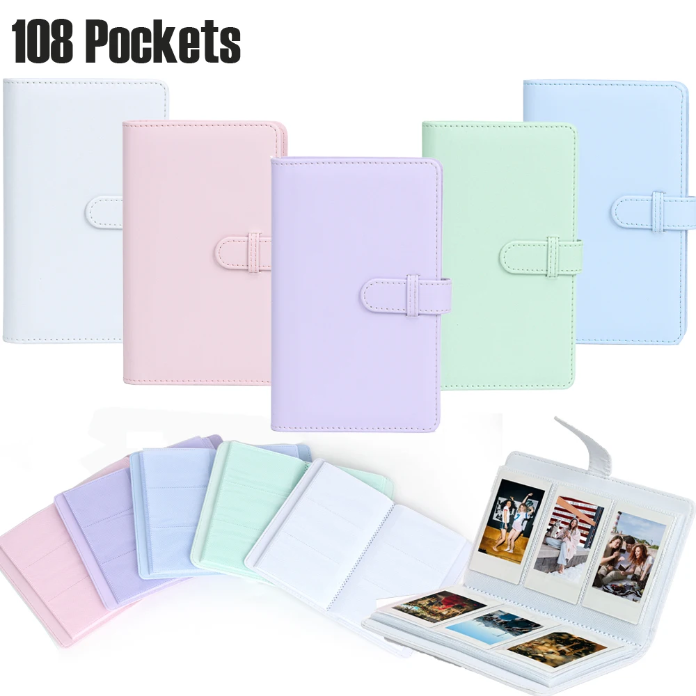 108 Pockets Storage Instax Mini Photo Album Book For Fujifilm Instax Mini 12 40 99 7+ SE Evo LiPlay Link 3 Inch Photo Paper Film