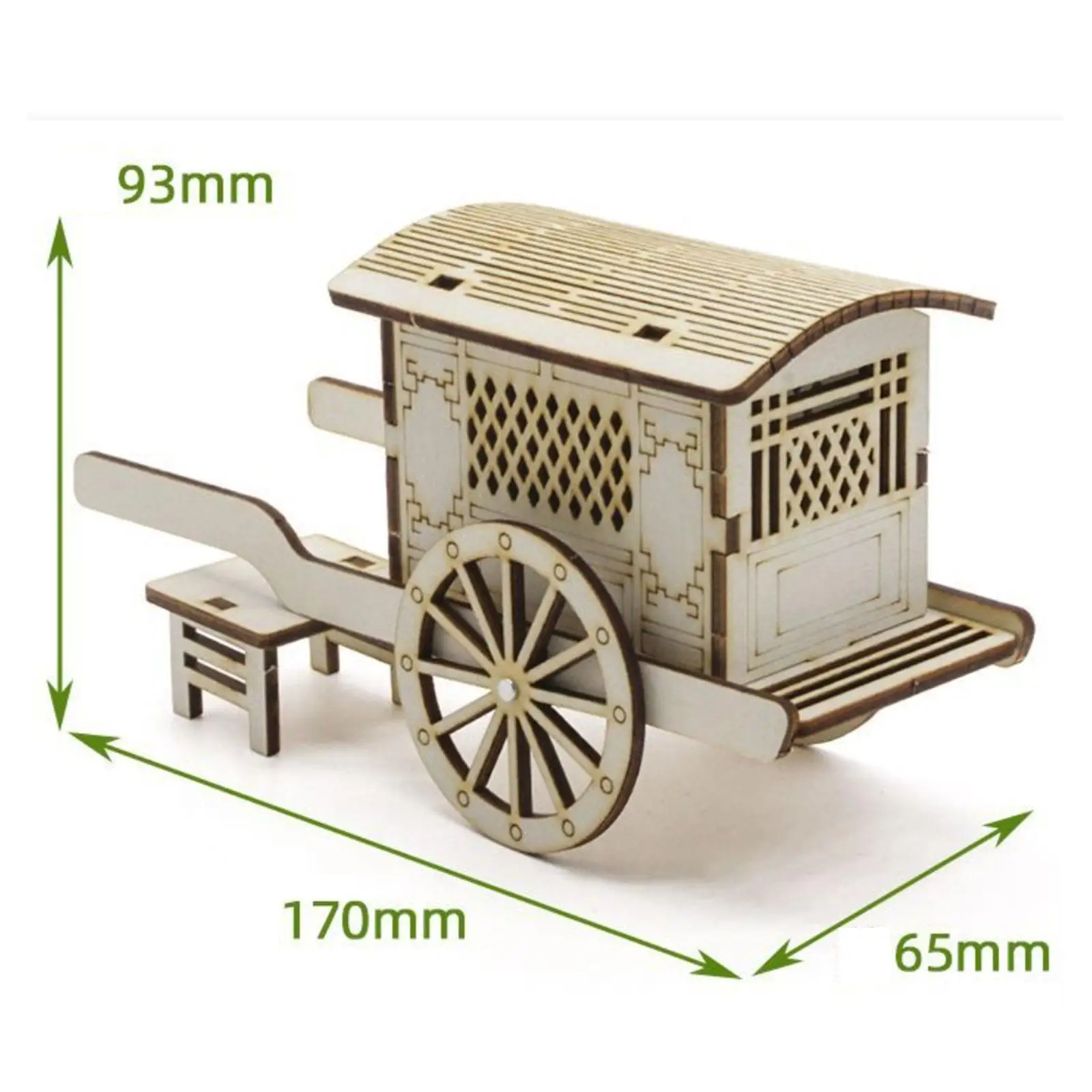 DIY Chinese Carriage Model Experiment Stem Learning Toy DIY Craft for Kids