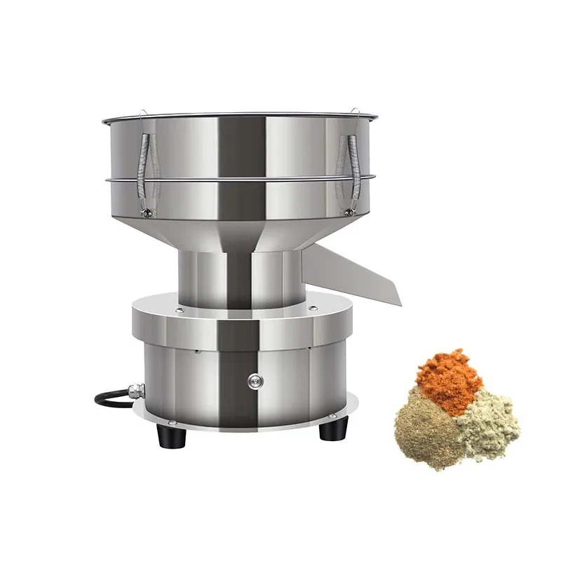 Small Powder Vibrating Sieving Machine Electric Mechanical Sieve Shaker Stainless Steel Flour Screening Machine 30CMx15CM