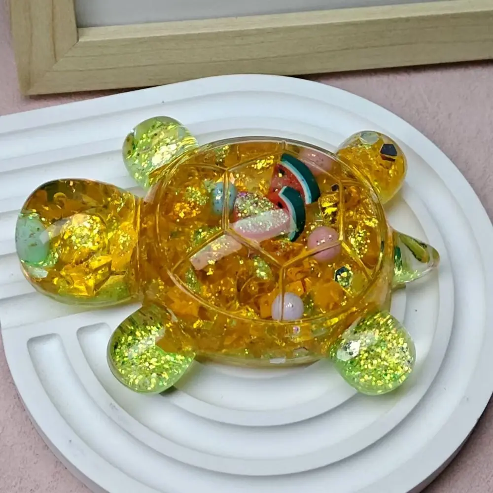 Вспышка струящийся песок карамельного цвета черепаха фрукты миниатюрная черепаха статуя мультяшная черепаха Kawaii милая черепаха маленький орнамент подарки