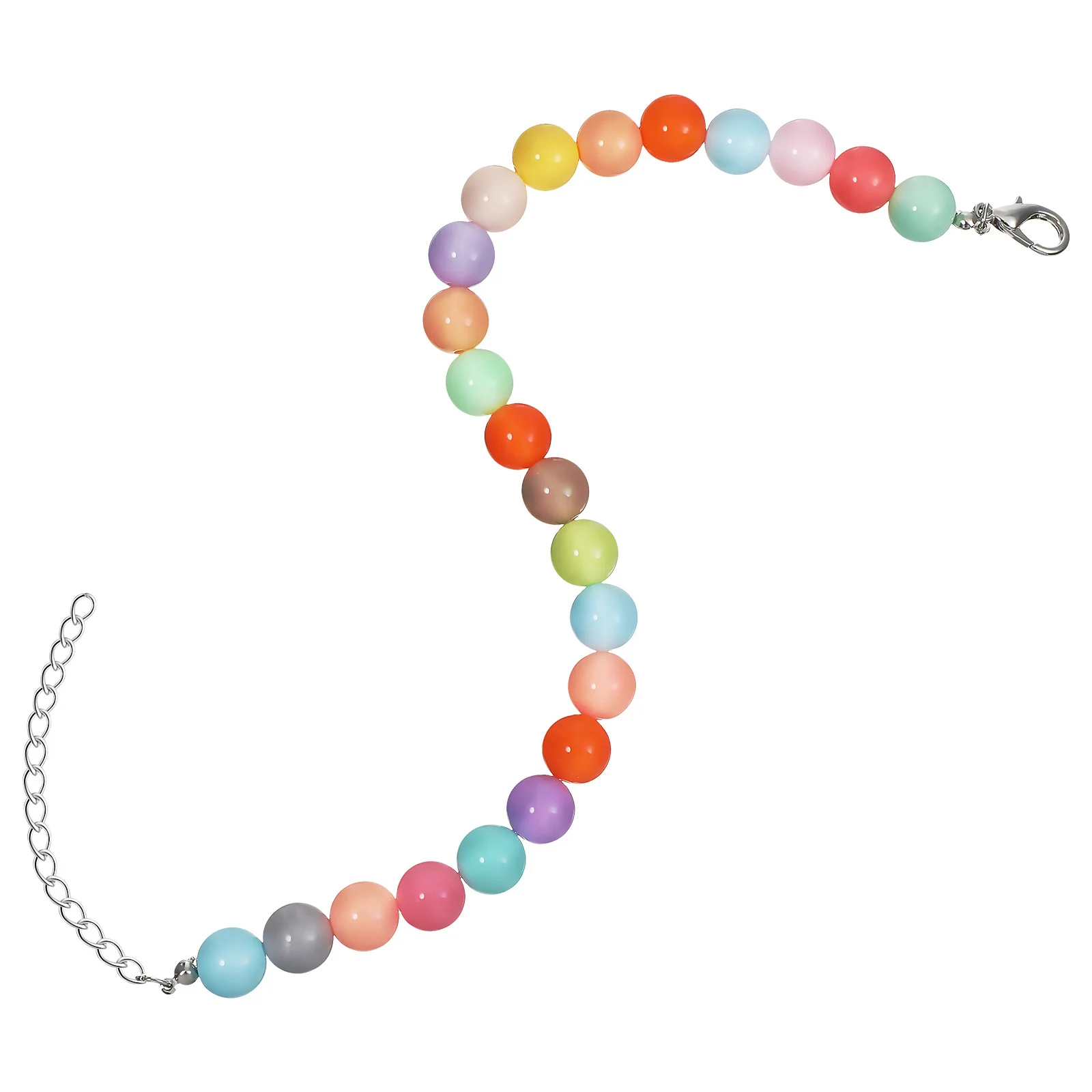 

Candy Color Dog Collar, Adjustable Beaded Pet Necklace Small Medium Large Dogs, Fashion Resin Jewelry Accessory For