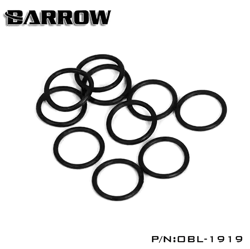 Barrow G1/4'' OD16mm Black Silicone Seal O-ring 10pcs/set Liquid Cooler System Accessories Fitting Silicone Seal Ring Glow Dark