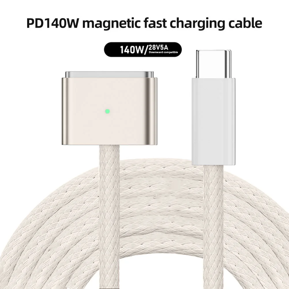 USB Type C to Magsafe 3 Magnetic Plug Adapter PD 140W Fast Charging Cable Male To Magsafe3 Plug Converter for MacBook Air/Pro 2