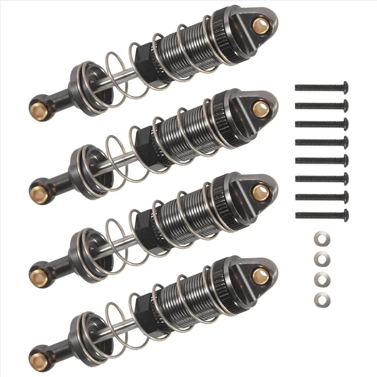 (A30I] for MN86 MN86S MN86K MN86KS MN G500 Adjustable Oil All Metal Shock Absorbers Damper 1/12 RC Car Upgrades Parts,Titanium