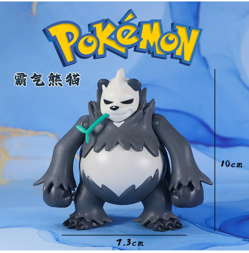 Genuine WCT Pancham & Pangoro Figures Pokemon Anime Collectible Model Toys - view 5